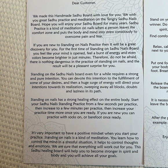 Set of 2 Sadhu Boards 10 mm, Acupuncture, Handmade ๐ yoga board meditation - Picture 10 of 11